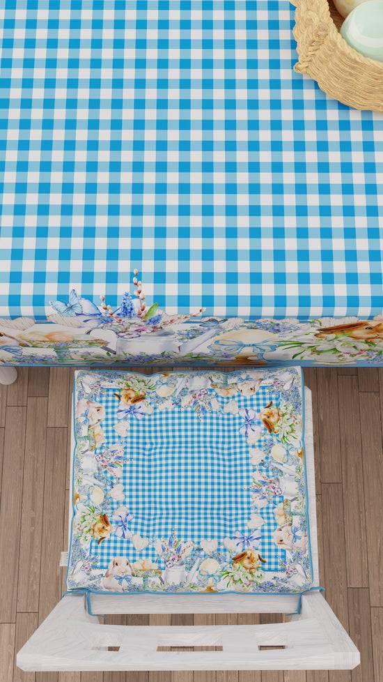 PETTI Cuscini Pasqua Per Sedie Coprisedia Pasqua 6 Pezzi Vichy