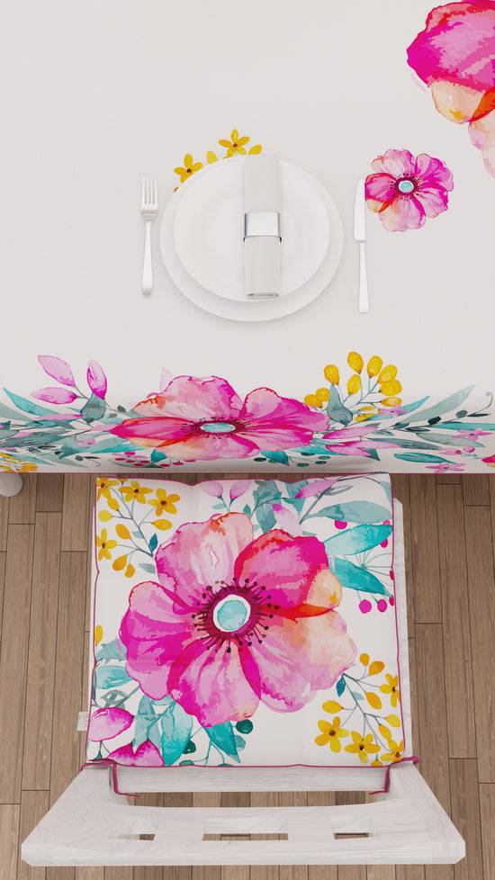 PETTI Cuscini Per Sedie Coprisedia 6 Pezzi Floreale-01