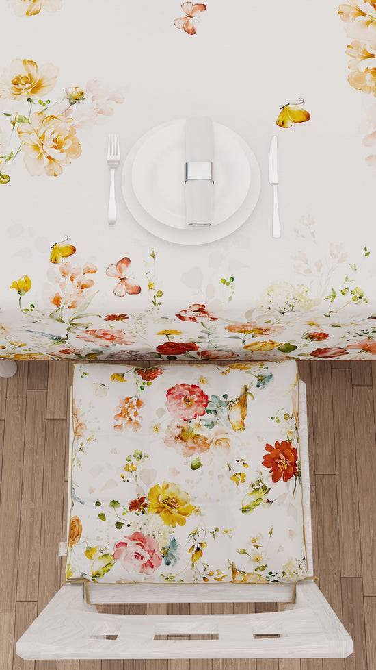 PETTI Cuscini Per Sedie Coprisedia 6 Pezzi Floreale 06