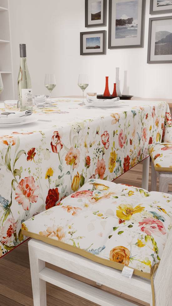 PETTI Cuscini Per Sedie Coprisedia 6 Pezzi Floreale 06