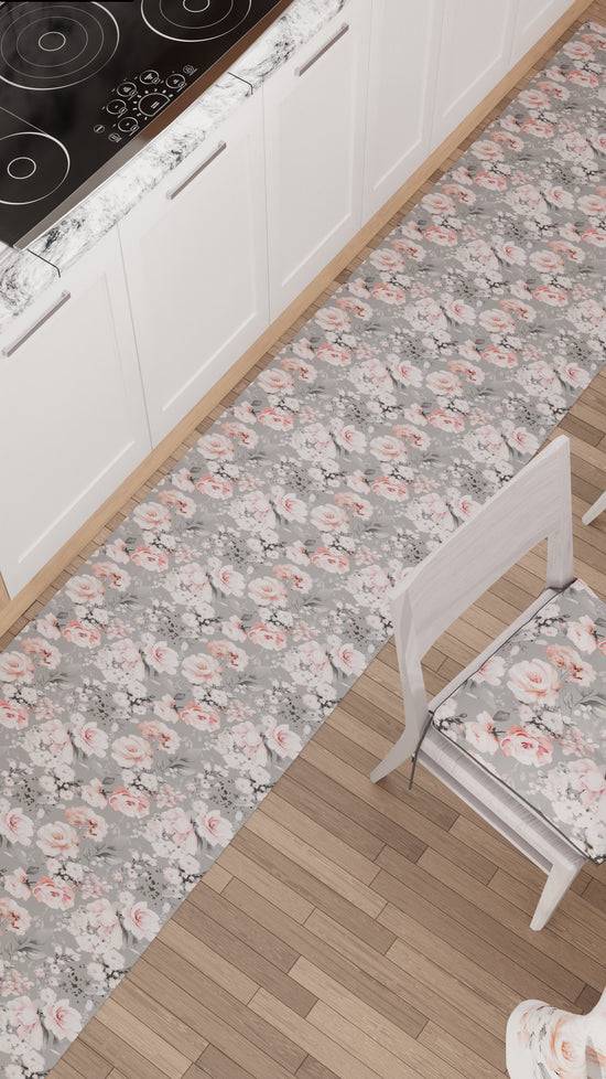 PETTI Cuscini Per Sedie Coprisedia 6 Pezzi Floreale-17 Grigio