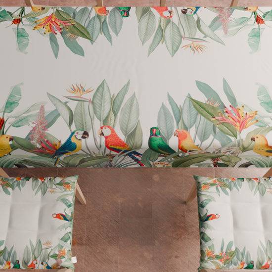 PETTI Cuscini Per Sedie Coprisedia 6 Pezzi Pappagalli