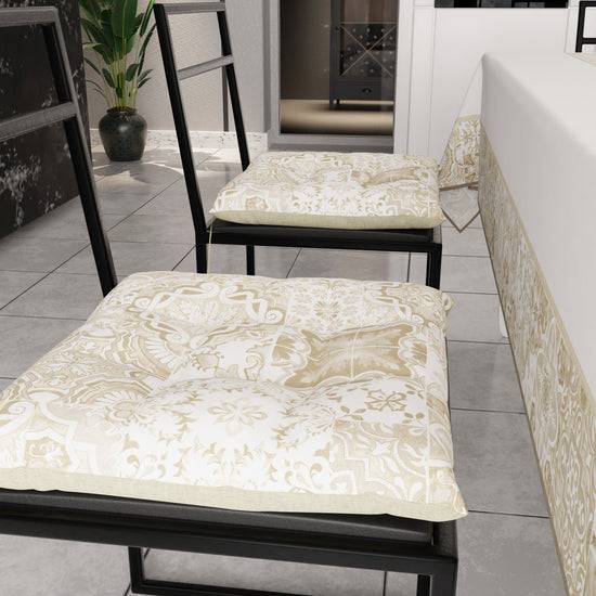 PETTI Cuscini Per Sedie Coprisedia 6 Pezzi Vietri 02 Beige
