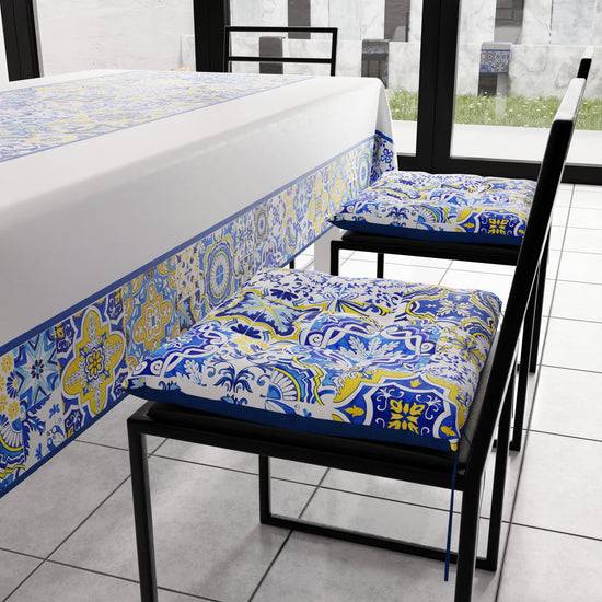 PETTI Cuscini Per Sedie Coprisedia 6 Pezzi Vietri 02 Blu