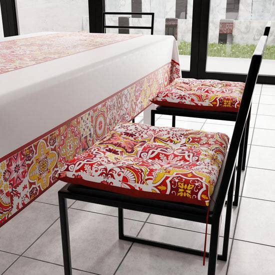 PETTI Cuscini Per Sedie Coprisedia 6 Pezzi Vietri 02 Rosso