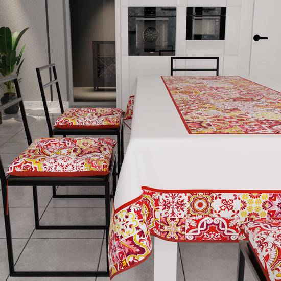 PETTI Cuscini Per Sedie Coprisedia 6 Pezzi Vietri 02 Rosso