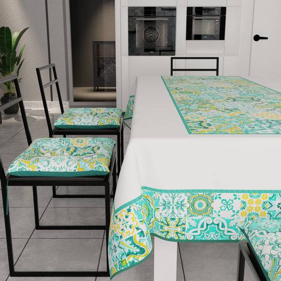 PETTI Cuscini Per Sedie Coprisedia 6 Pezzi Vietri 02 Verde Acqua