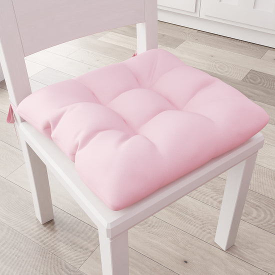 PETTI Cuscini per Sedie Coprisedia Shabby Chic Tinta Unita Rosa