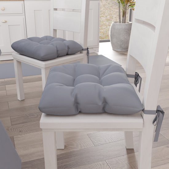 PETTI Cuscini Per Sedie Cucina, Cuscini Coprisedie 6 Pezzi Grigio