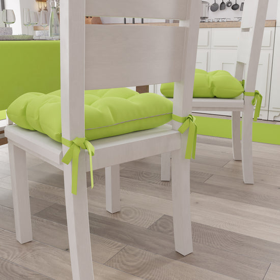 PETTI Cuscini Per Sedie Cucina, Cuscini Coprisedie 6 Pezzi Verde Chiaro