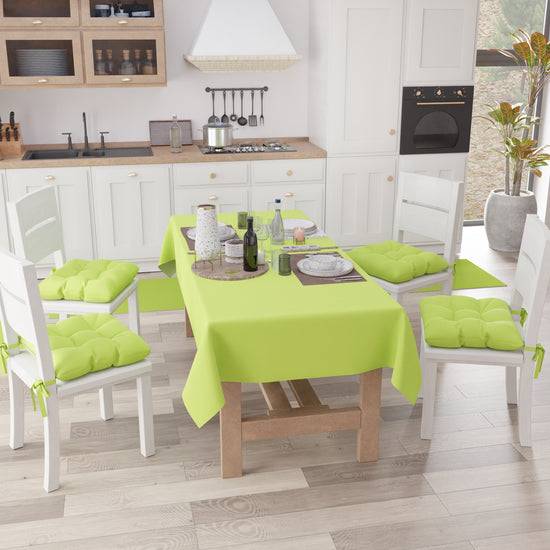 PETTI Cuscini Per Sedie Cucina, Cuscini Coprisedie 6 Pezzi Verde Chiaro