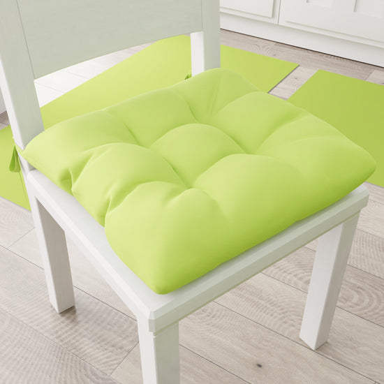 PETTI Cuscini per Sedie Cucina, Cuscini Coprisedie 6 Pezzi Verde Chiaro