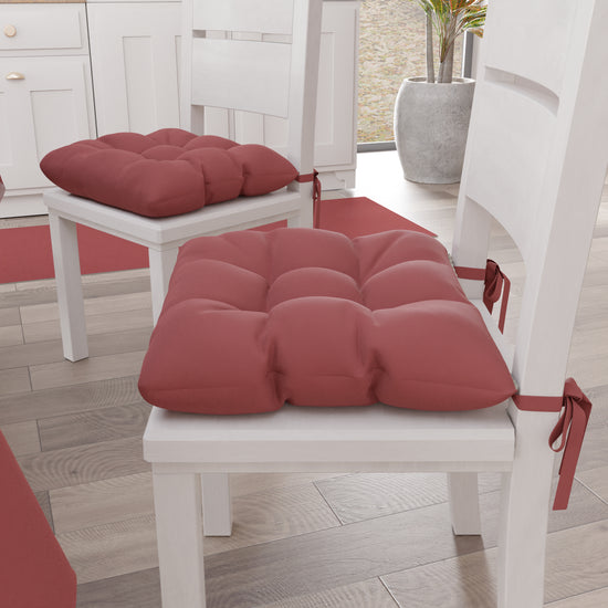 PETTI Cuscini Per Sedie Cucina, Cuscini Coprisedie 6 Pezzi Cipria Scuro