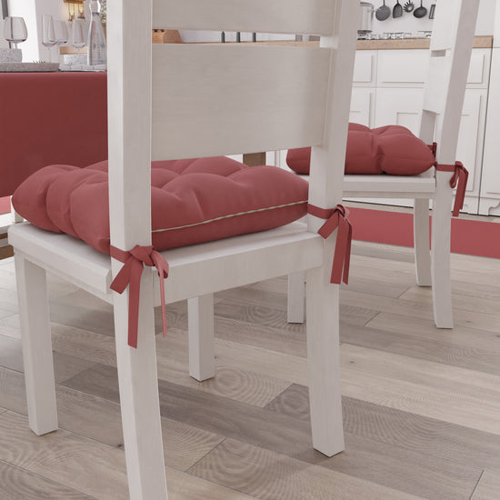 PETTI Cuscini Per Sedie Cucina, Cuscini Coprisedie 6 Pezzi Cipria Scuro