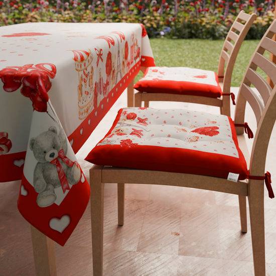 PETTI Cuscini Per Sedie San Valentino Coprisedia 6 Pezzi Amour