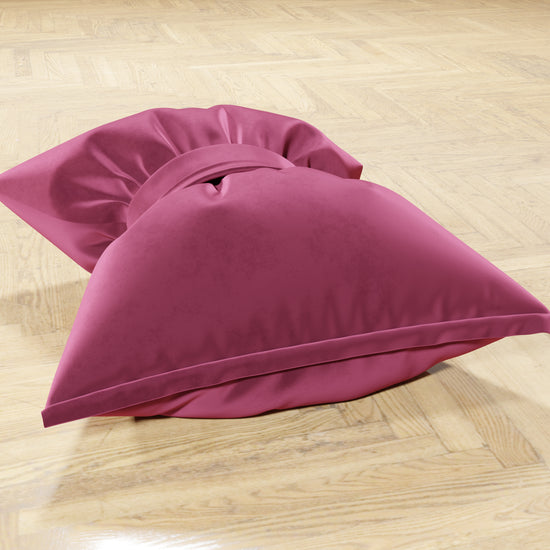 PETTI Cuscino Arredo Fiocco In Velluto 40x50 Cm, Cuscino Divano Fucsia