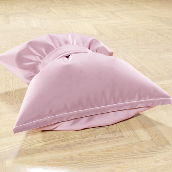 PETTI Cuscino Arredo Fiocco In Velluto 40x50 Cm, Cuscino Divano Rosa