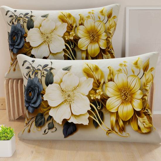 PETTI Federe Cuscini in Stampa Digitale, Flower Ceramic 04 Blu PETTI Federe Cuscini in Stampa Digitale, Flower Ceramic 04 Blu