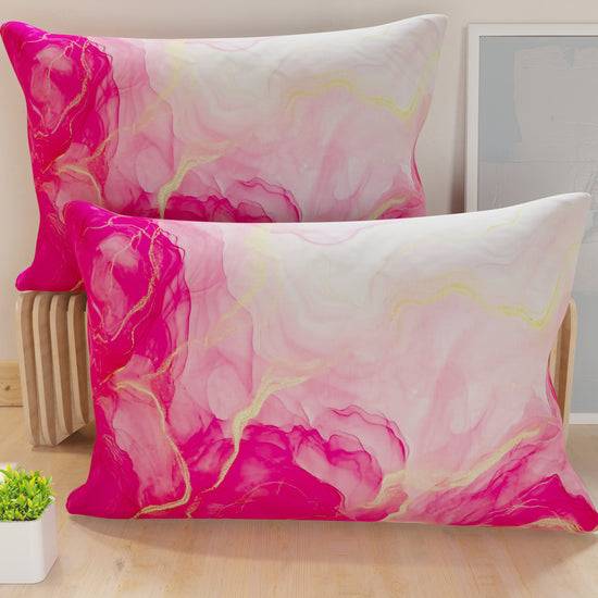 PETTI Federe Cuscini in Stampa Digitale, Marble Rosa