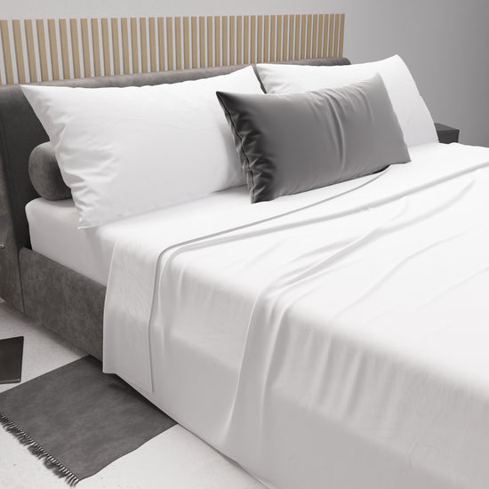 PETTI Lenzuola Matrimoniali Cotone Bianco, Singolo, Una Piazza E Mezza