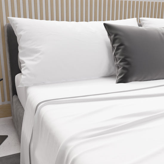 PETTI Lenzuola Matrimoniali Cotone Bianco, Singolo, Una Piazza E Mezza