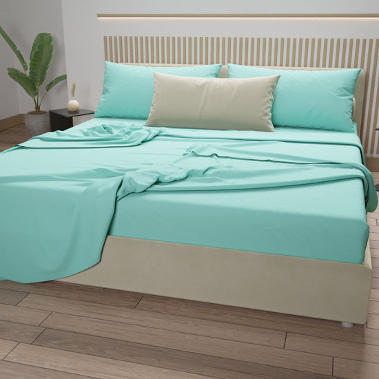 PETTI Lenzuola Matrimoniali, Singole, Una Piazza E Mezza, 100% Cotone, Tiffany