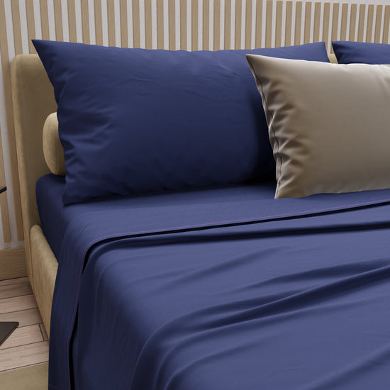 PETTI Lenzuola Matrimoniali , Singole, Una Piazza E Mezza, Blu Elettrico