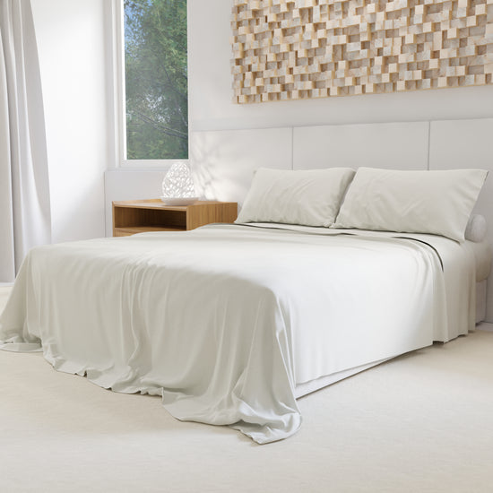 PETTI Lenzuola Percalle, Lenzuola Matrimoniali Cotone Bianco