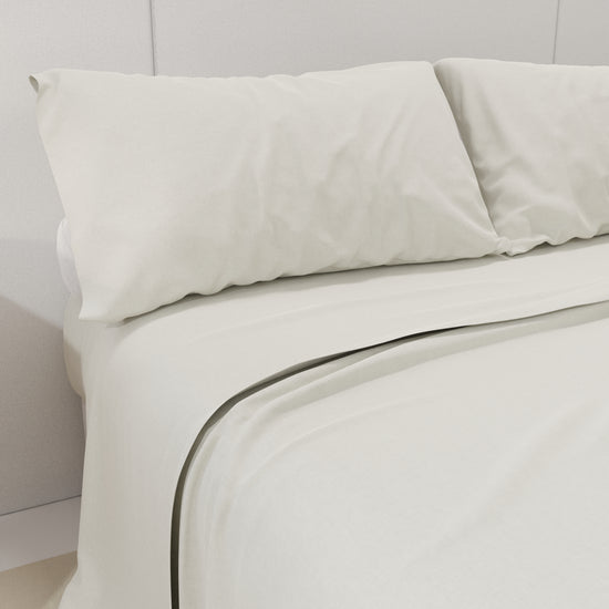 PETTI Lenzuola Percalle, Lenzuola Matrimoniali Cotone Bianco