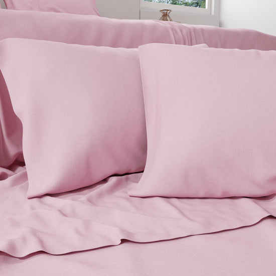 PETTI Lenzuola Percalle, Lenzuola Matrimoniali Cotone Rosa