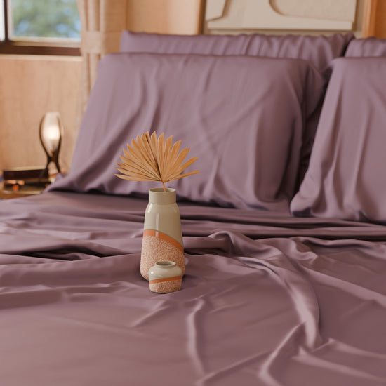 PETTI Lenzuola Tinta Unita In Raso Di Cotone Cipolla