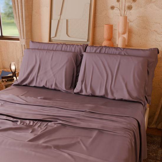 PETTI Lenzuola Tinta Unita In Raso Di Cotone Cipolla