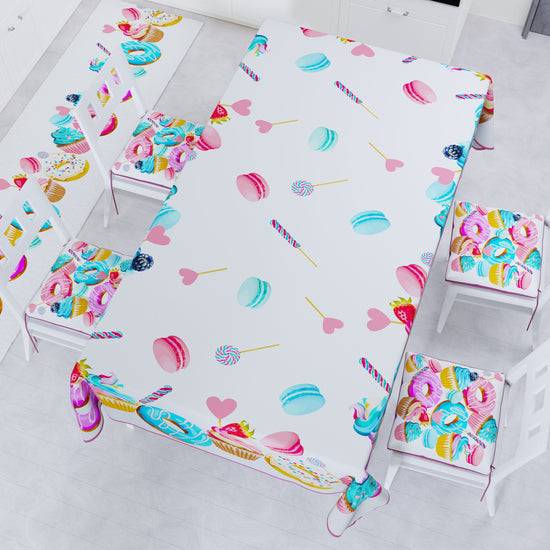 PETTI Cuscini Per Sedie Coprisedia 6 Pezzi Donuts