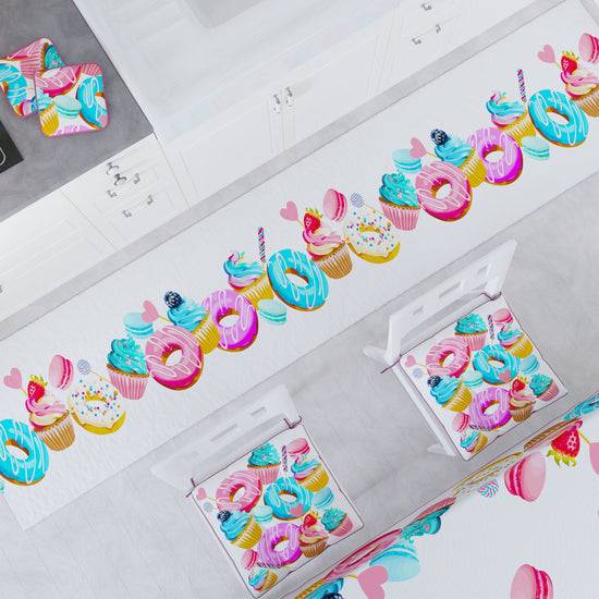 PETTI Cuscini Per Sedie Coprisedia 6 Pezzi Donuts