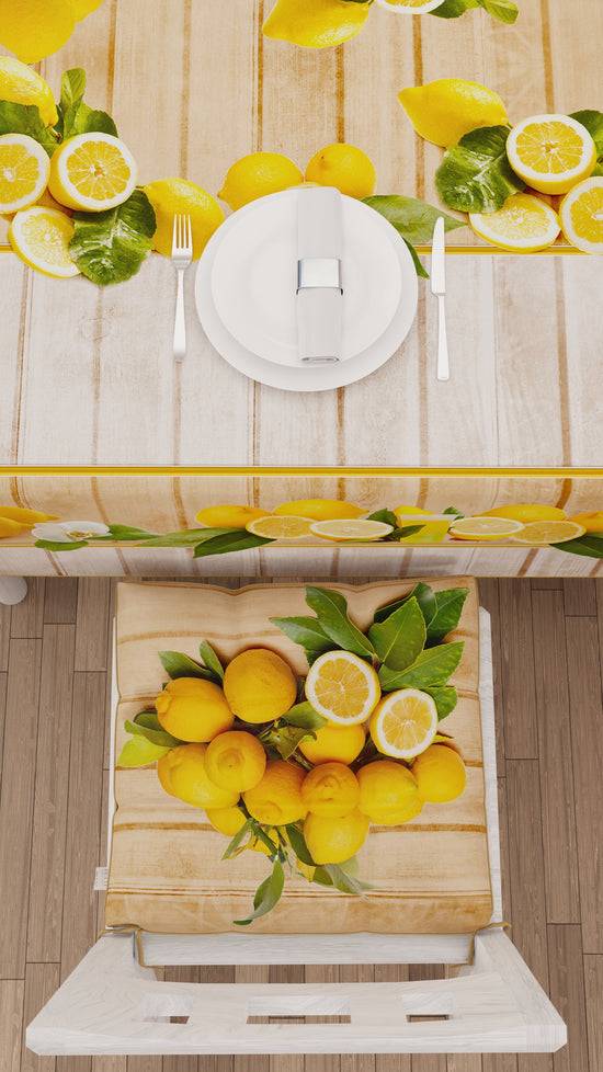 PETTI Cuscini Per Sedie Coprisedia 6 Pezzi Lemon