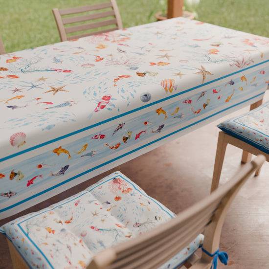 PETTI Cuscini Per Sedie Coprisedia 6 Pezzi Sealife