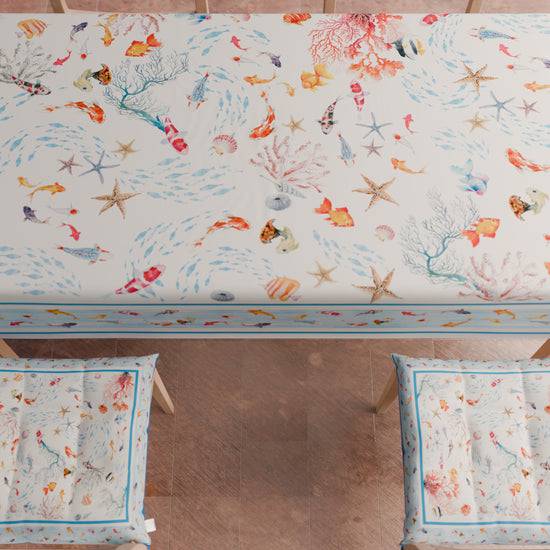 PETTI Cuscini Per Sedie Coprisedia 6 Pezzi Sealife