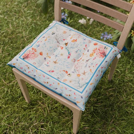 PETTI Cuscini per Sedie Coprisedia 6 Pezzi Sealife