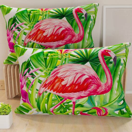 PETTI Federe Cuscini in Stampa Digitale, Flamingo