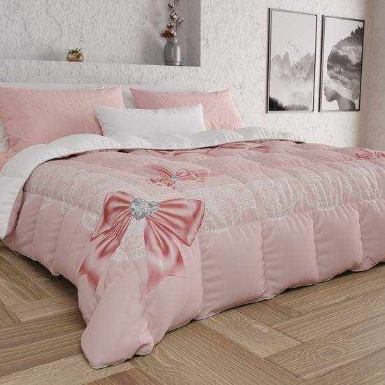 PETTI Piumone, Trapunta Matrimoniale, Singola, Piazza E Mezza, Fiocco Sissy