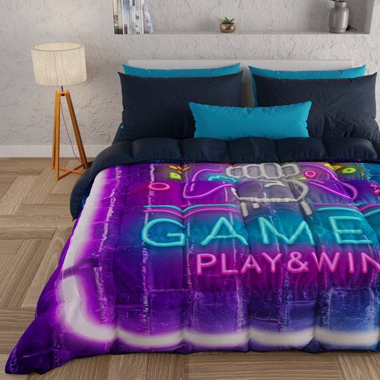PETTI Piumone, Trapunta Matrimoniale, Singola, Piazza e Mezza, Gamer