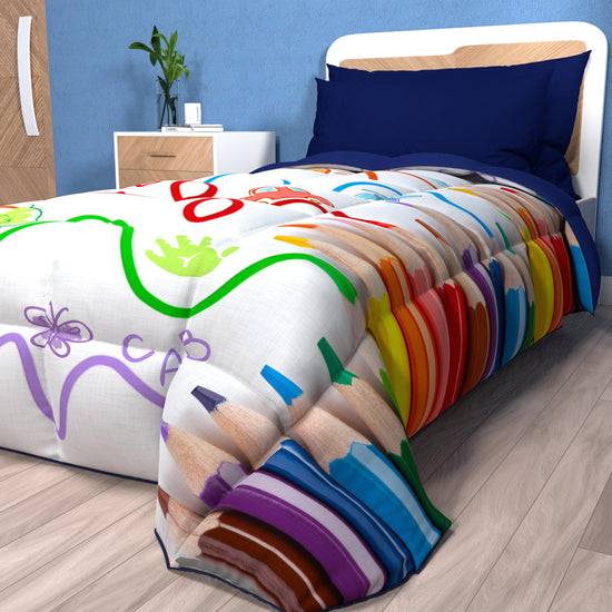 PETTI Piumone, Trapunta Matrimoniale, Singola, Piazza E Mezza, Matite