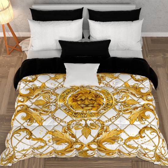 PETTI Piumone, Trapunta Matrimoniale, Singola, Piazza E Mezza, Leone Bianco