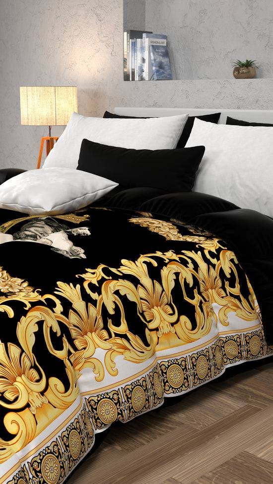 PETTI Piumone, Trapunta Matrimoniale, Singola, Piazza E Mezza, Cavallo Nero