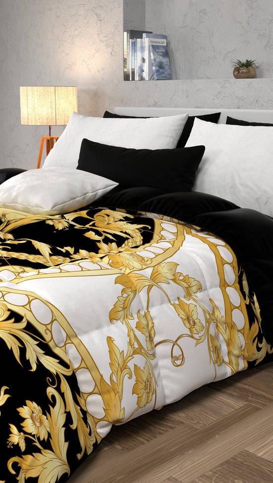 PETTI Piumone, Trapunta Matrimoniale, Singola, Piazza E Mezza, Teschio