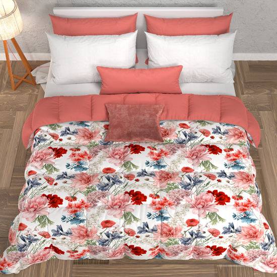 PETTI Piumone, Trapunta Matrimoniale, Singola, Piazza E Mezza, Floreale 19 00