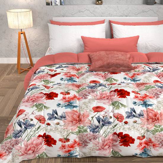 PETTI Piumone, Trapunta Matrimoniale, Singola, Piazza e Mezza, Floreale 19 00