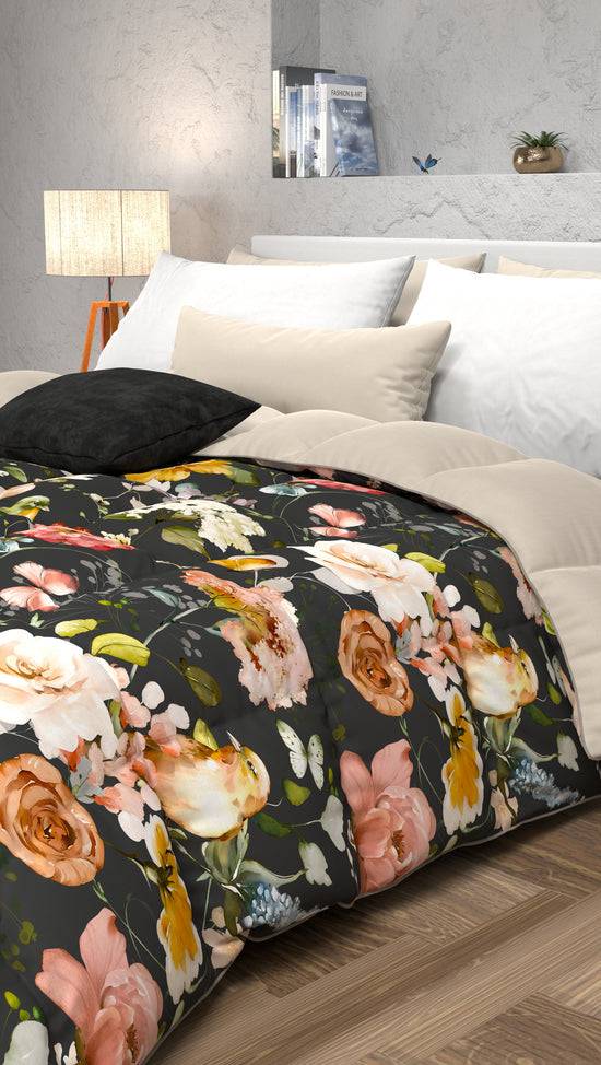 PETTI Piumone, Trapunta Matrimoniale, Singola, Piazza E Mezza, Floreale 06 01