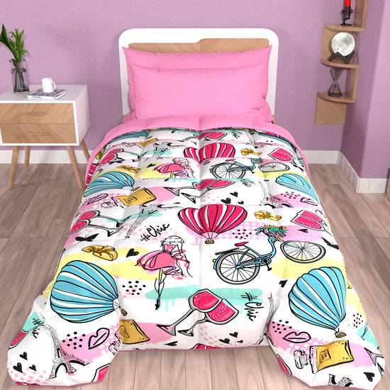 PETTI Piumone, Trapunta Matrimoniale, Singola, Piazza E Mezza, Paris Chic