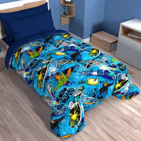 PETTI Piumone, Trapunta Matrimoniale, Singola, Piazza e Mezza, Snowboard